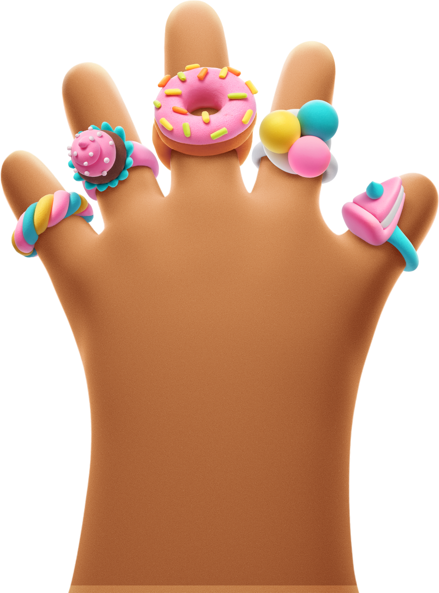 Hey Clay Bijou Sweet Rings - NEW