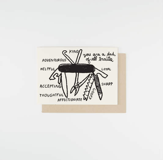 Dad of All Traits Card