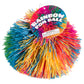 3.5" Rainbow Pom Ball, Squishy, Soft, Colorful
