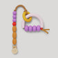 Plum Arch Ring Teether + Clip Set
