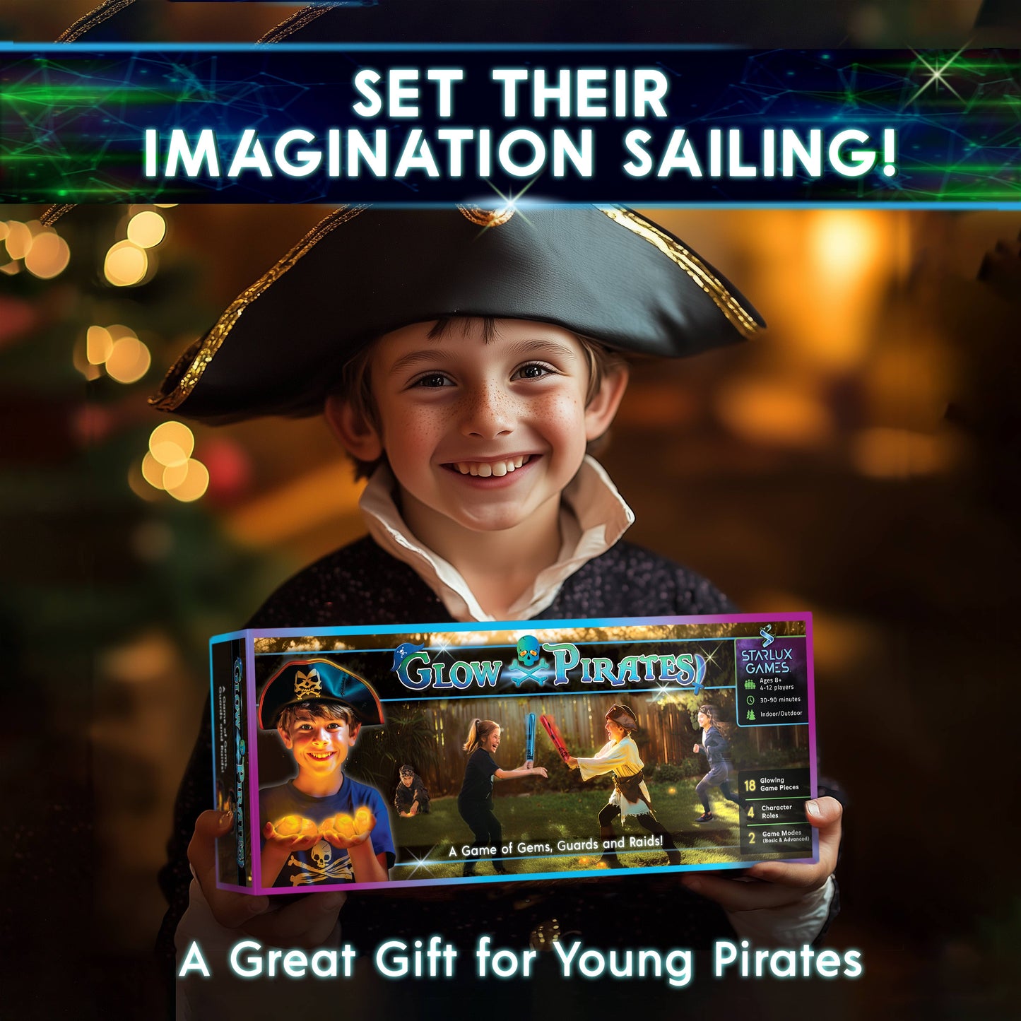 Glow Pirates - A Pirate Party Outdoor Game Set