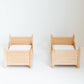 Dollhouse Edin Convertible Twin Bunk Beds | Natural Wood