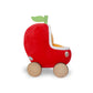 LOWLY WORM SOFT TOY WITH APPLECAR