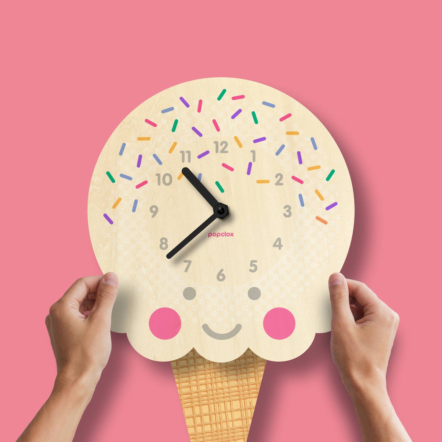 Ice Cream Pendulum Clock - Wood