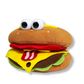 Hamburger Pal Hand Puppet 7" 