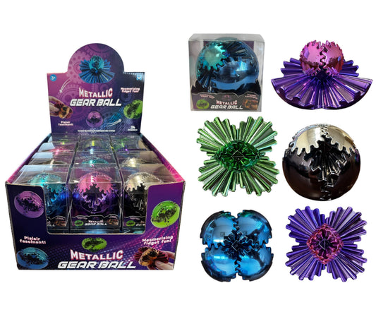 Mesmerizing Metallic Gear Ball Fidget Toy