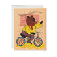 Richard Scarry Cycling Bear greeting card