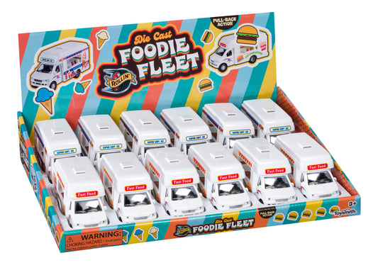 Toysmith Foodie Fleet Die-Cast Asst-Toy Food Trucks
