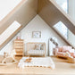 Dollhouse Nursery Crib + Mattress | Natural Wood