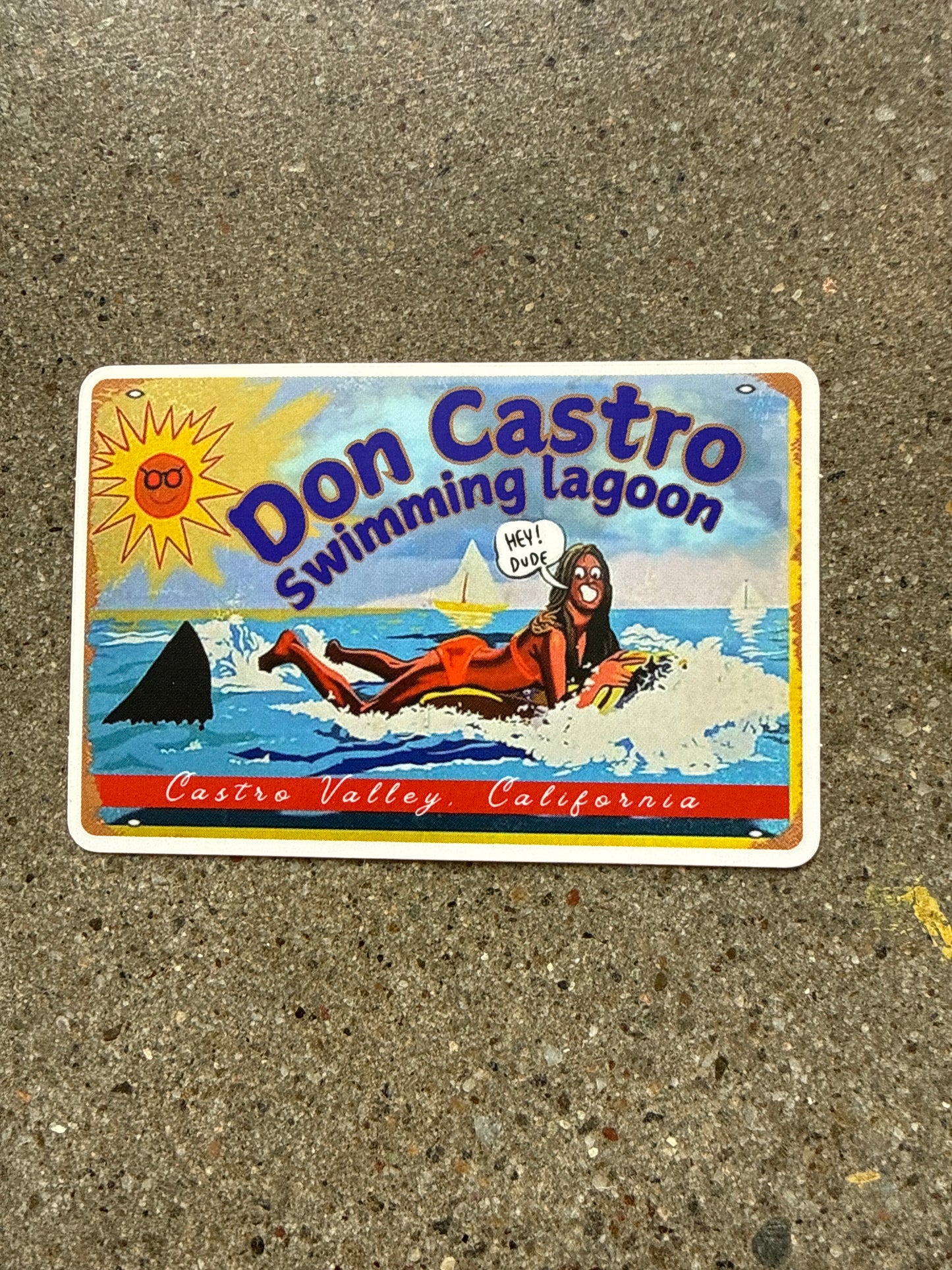 Don Castro Swimming Lagoon sticker