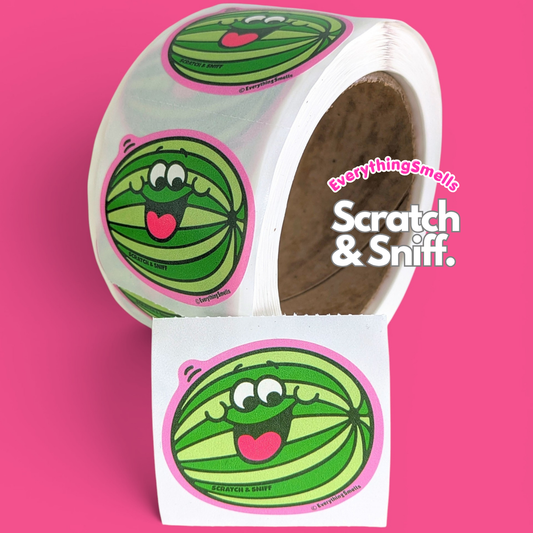 Watermelon Scratch & Sniff Sticker Roll (50)