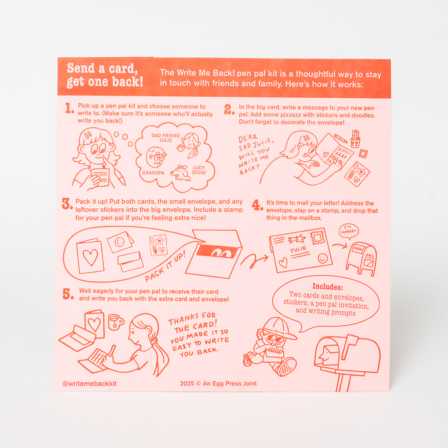 BFF Dog & Cat Letter Writing Write Me Back Pen Pal Kit