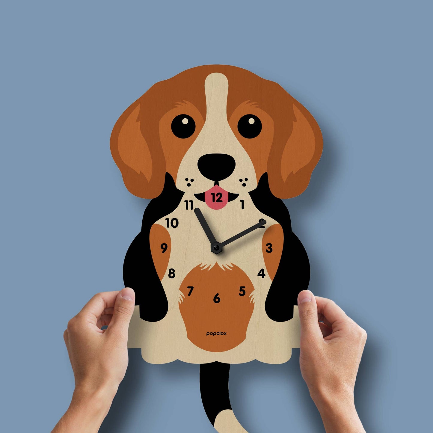 Beagle Pendulum Clock - Wood