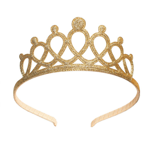 Gold Tiara Headband- Girls Dress Up Headband