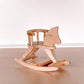 Dollhouse Rocking Horse | Natural Wood