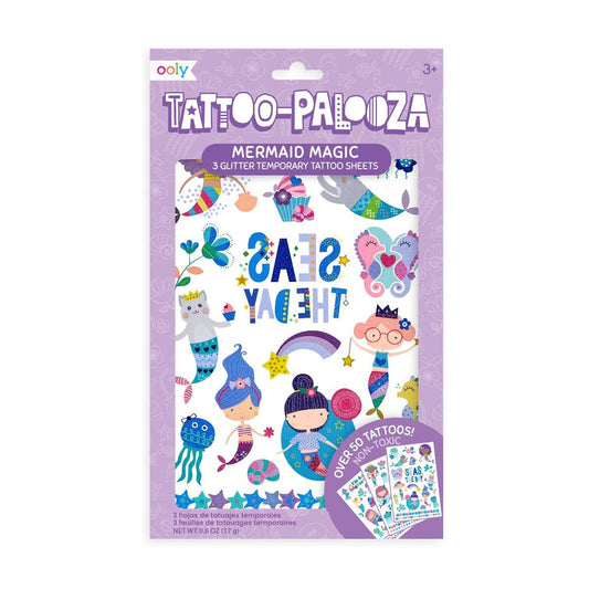 Tattoo Palooza: Glitter Temporary Tattoos - Mermaid Magic (3