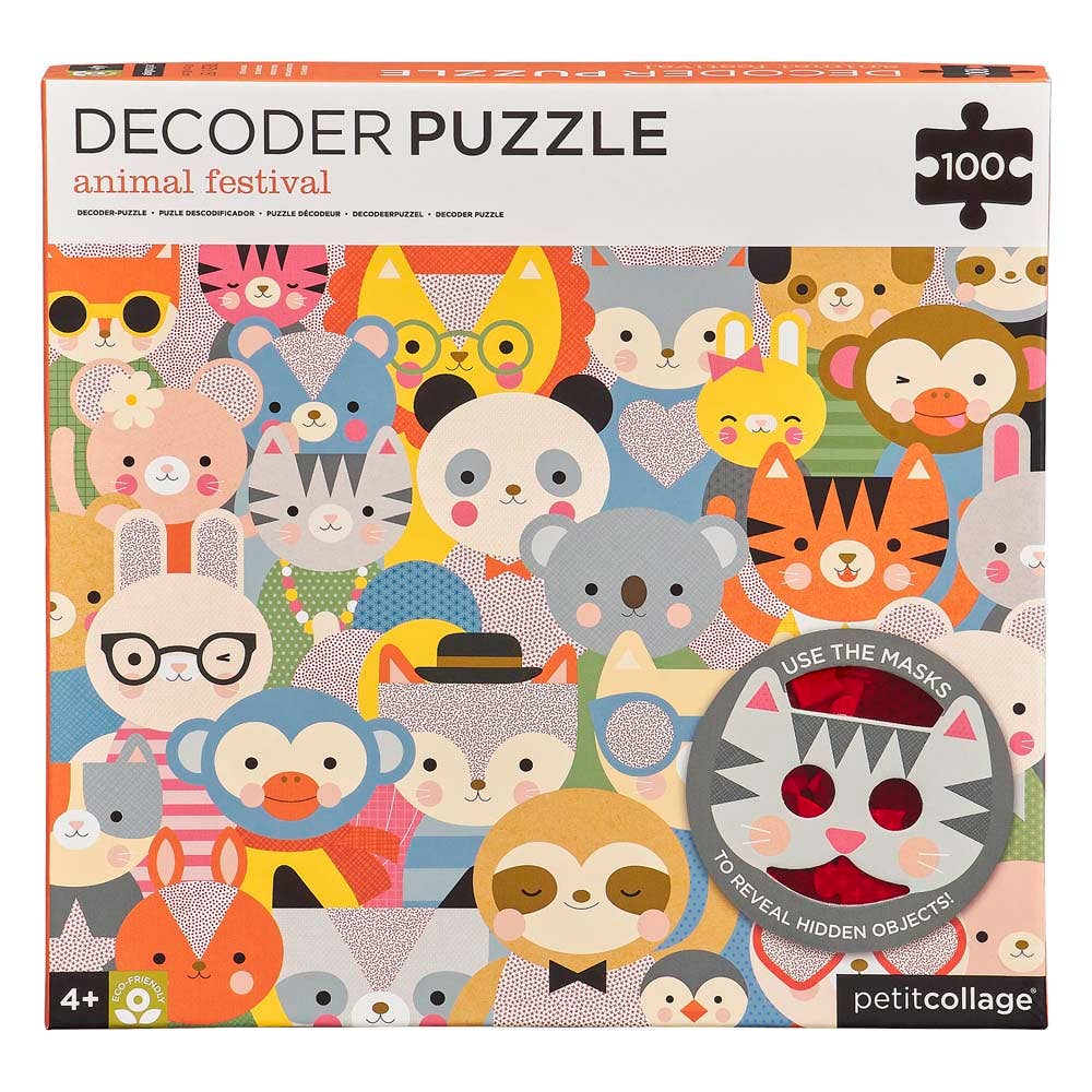 Animal Festival 100-Piece Decoder Puzzle – The Prize Booth