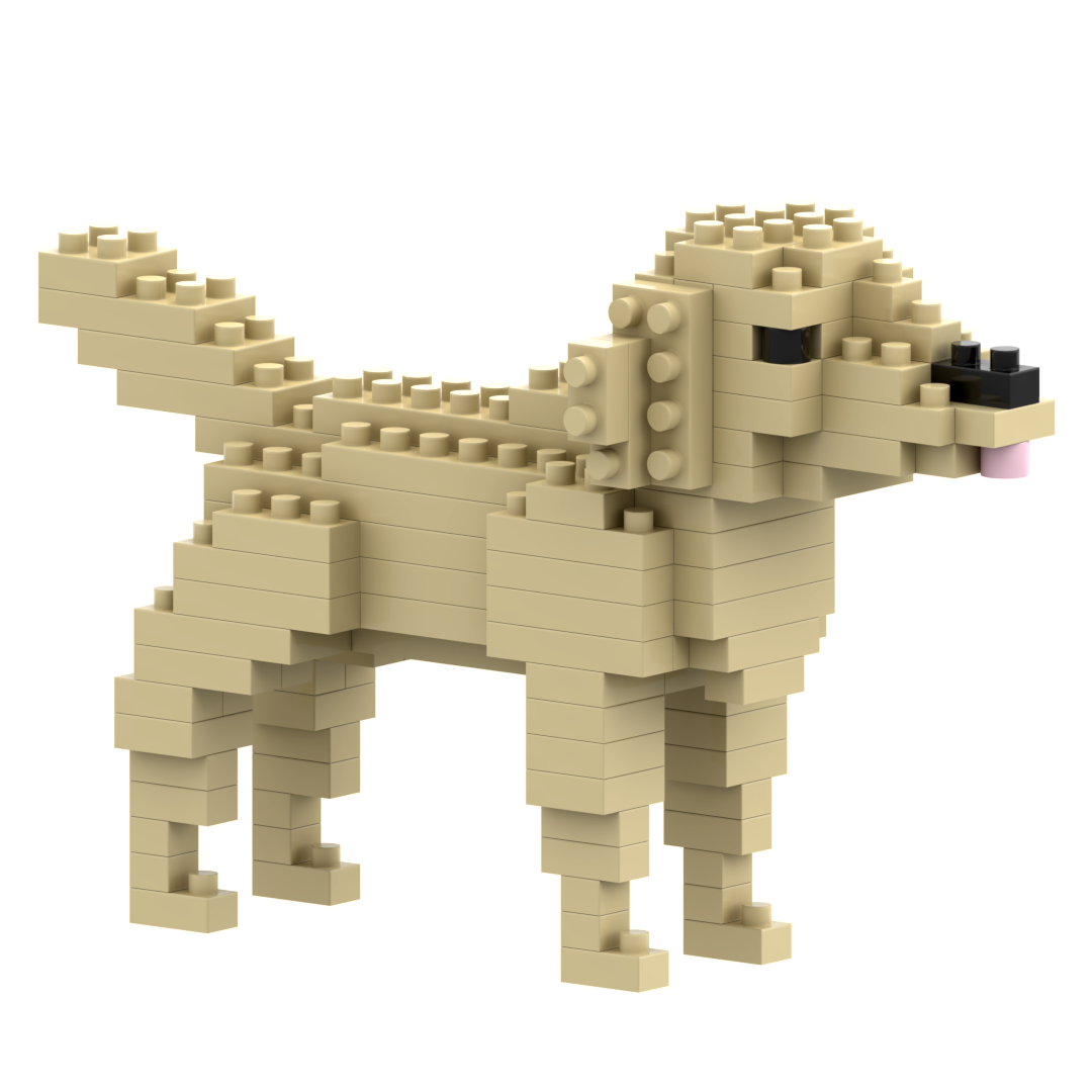 Brixies Large Zip Bag Golden Retriever