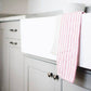 Red French Striped Dish Towel