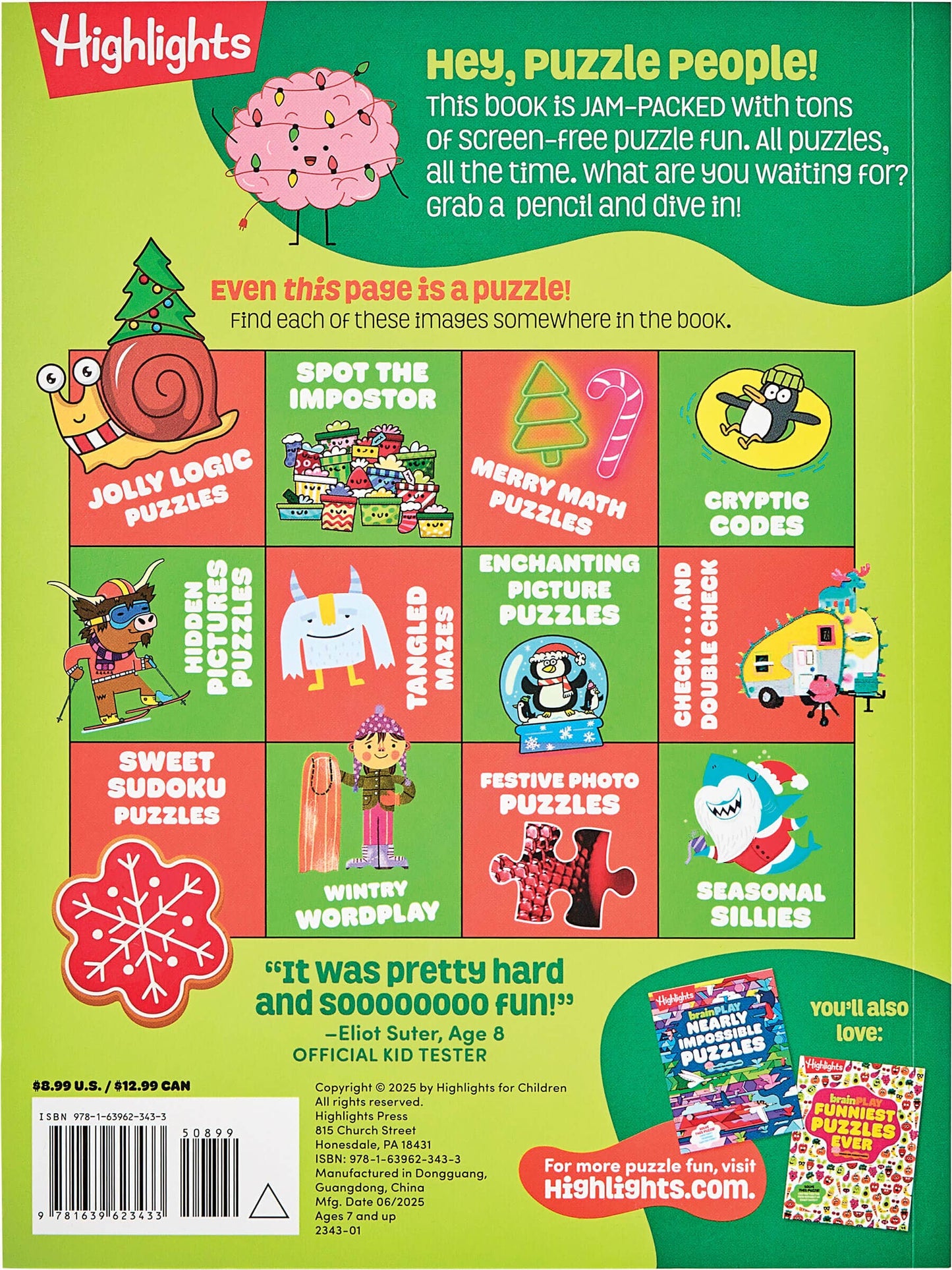 BrainPLAY Super Hard Christmas Puzzles