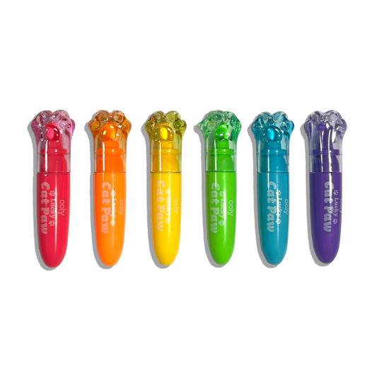 Lucky Cat Paw: Neon Highlighters - Berry Scent (Set of 6)