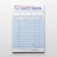 Kids Playtime Pad®  Restaurant Guest Check
