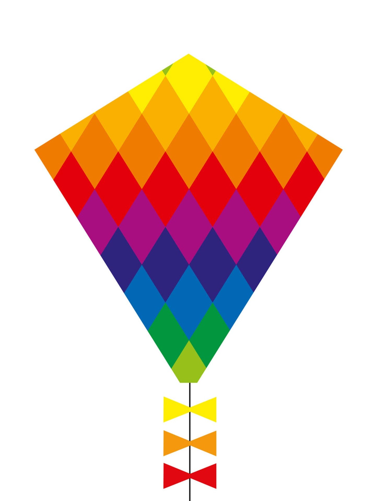 Eco Line Eddy Rainbow Patchwork Kite