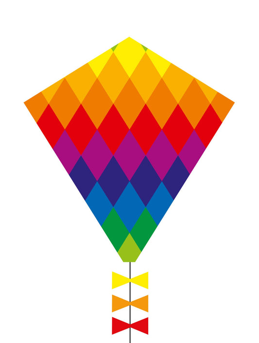 Eco Line Eddy Rainbow Patchwork Kite