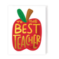 Best Teacher, Foil Greeting Card