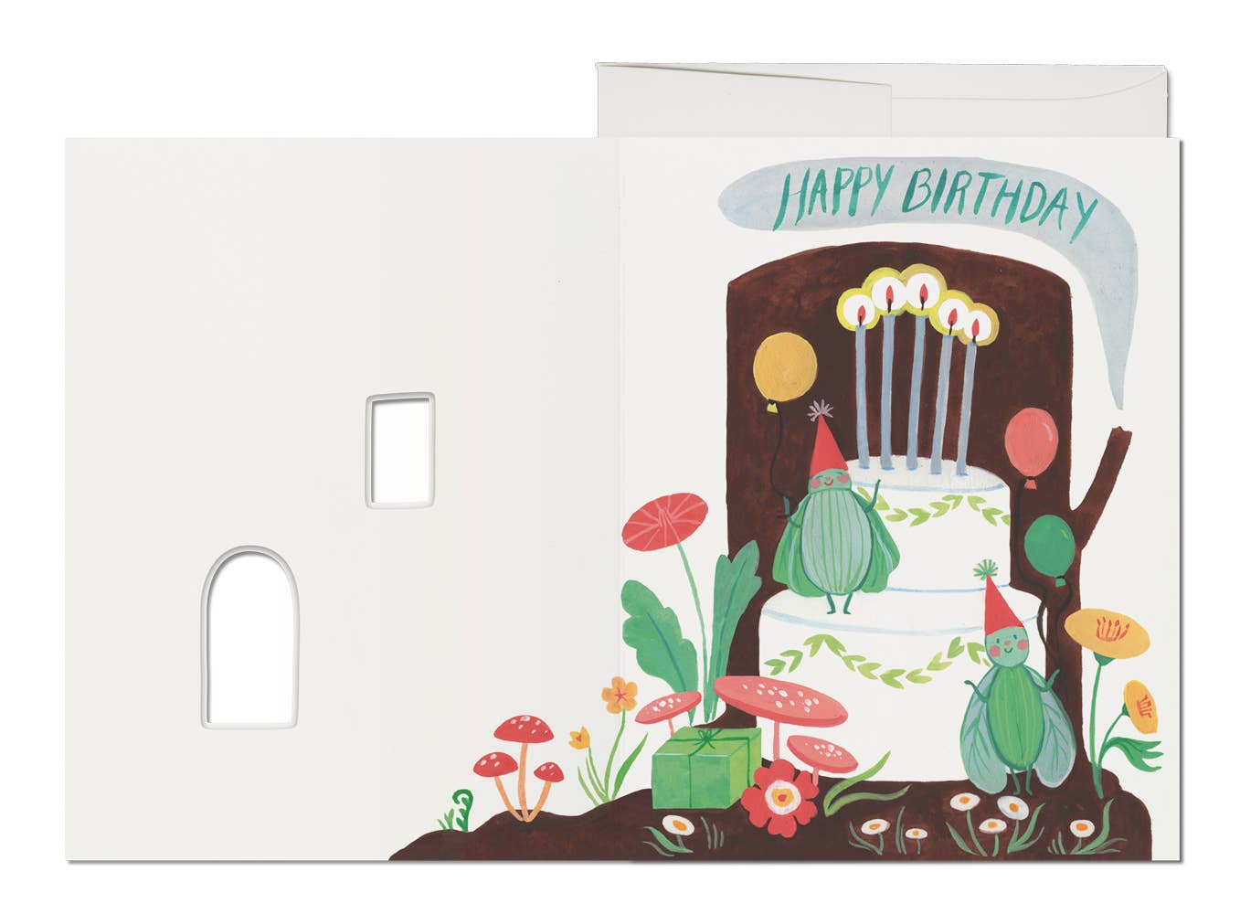 Happy Birthday Log birthday greeting card