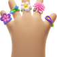 Hey Clay Bijou Flower Rings
