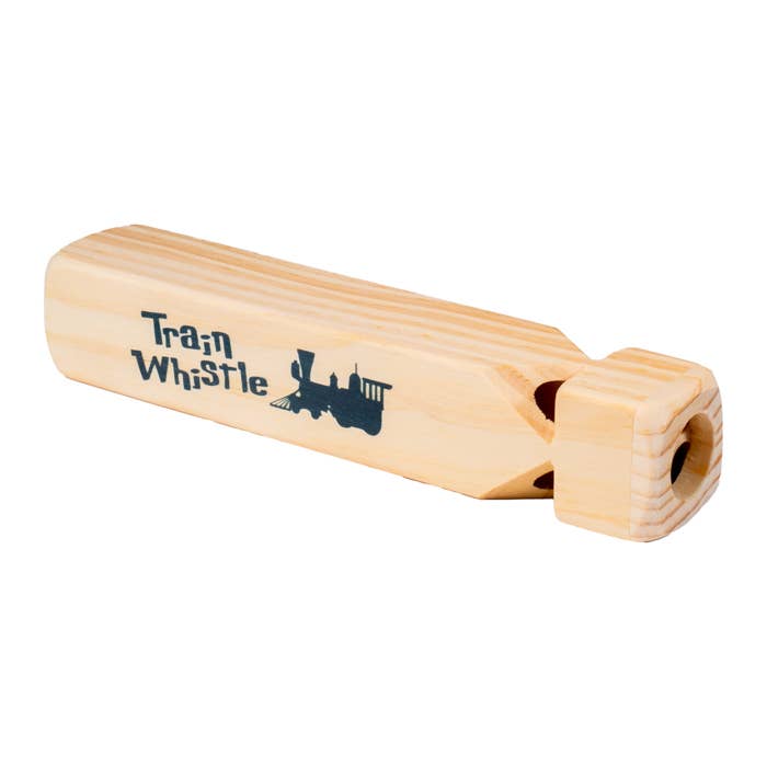 Neato! 7.5" Classic Wooden Train Whistle- Retro Classic