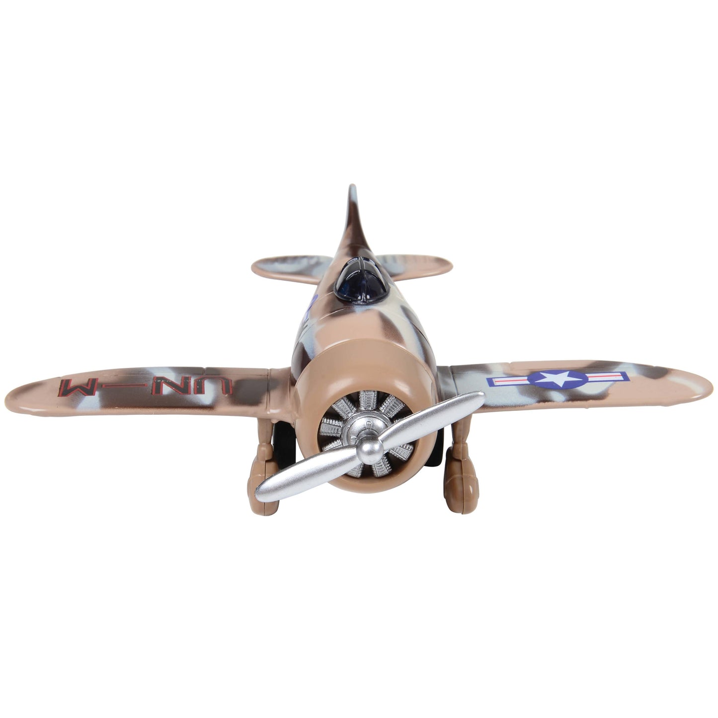Classic Winged Die Cast Fighting Plane 6 Unit Display