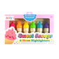 Sweet Scoops: Neon Highlighters - Strawberry Scent (Set of 6
