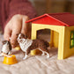 Friendly Dog House Farm Figurine Toys Play Set