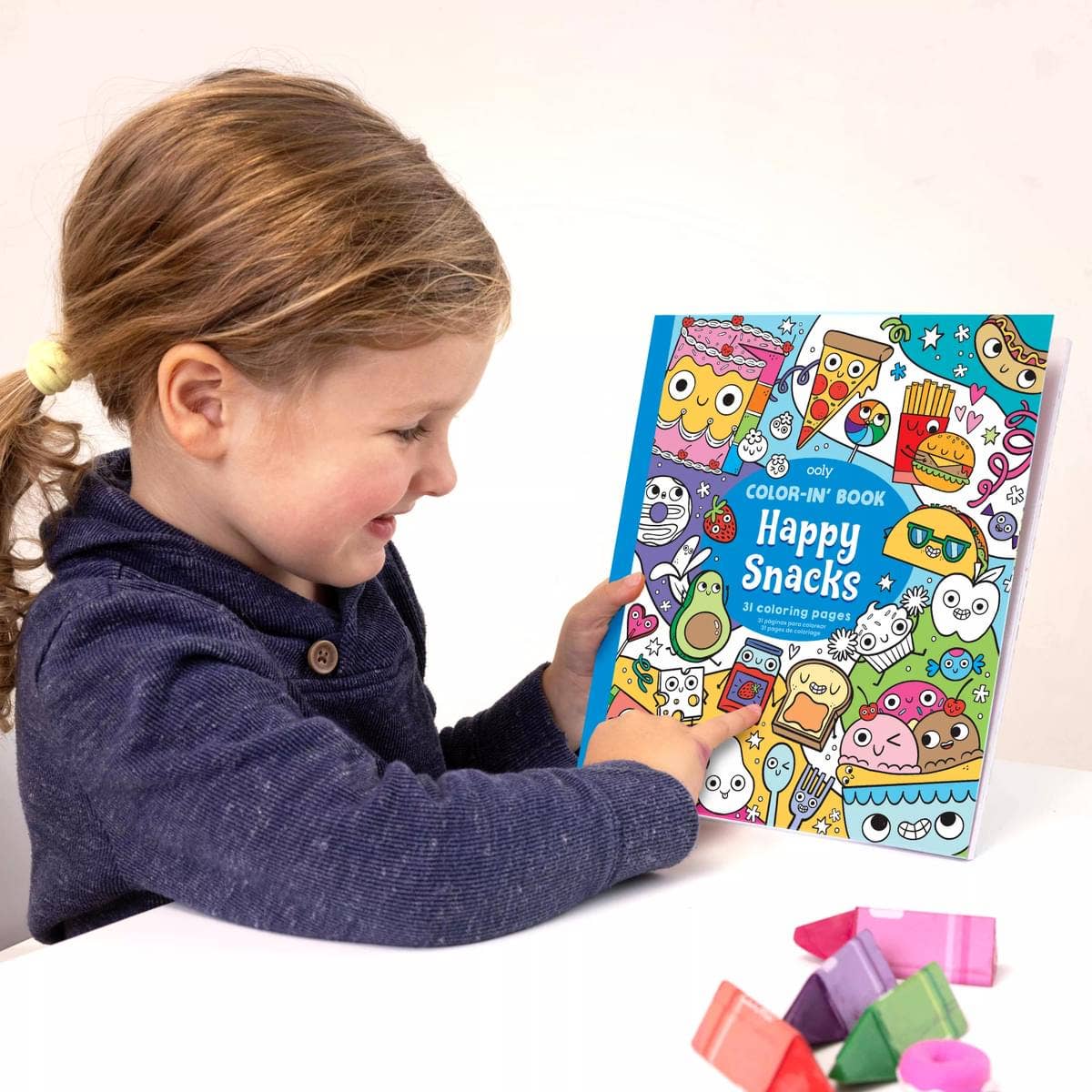 118-306 - Color-in' Book: Happy Snacks (8" x 10")