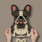 French Bulldog Pendulum Clock - Wood