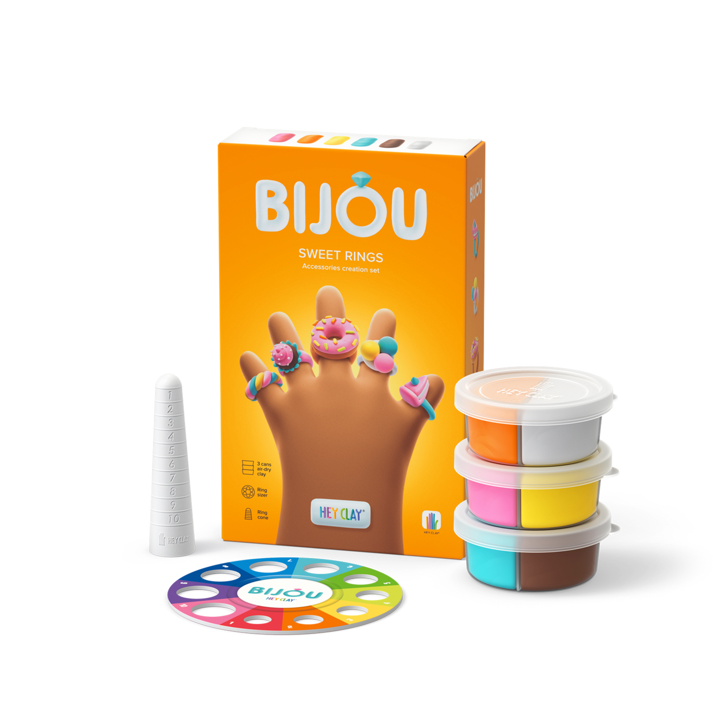 Hey Clay Bijou Sweet Rings - NEW