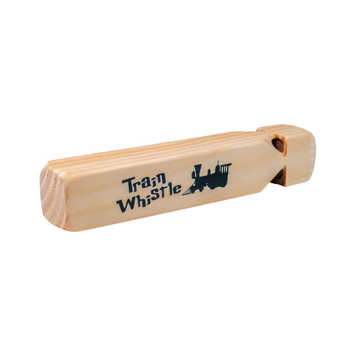 Neato! 7.5" Classic Wooden Train Whistle- Retro Classic