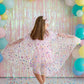 Pink Confetti Cape - Kids Dress Up Cape