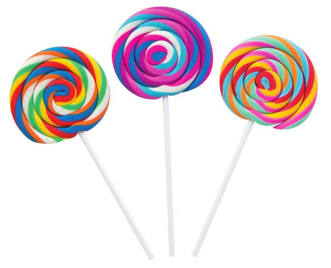 Scented Swirl Pop Eraser 24/tub