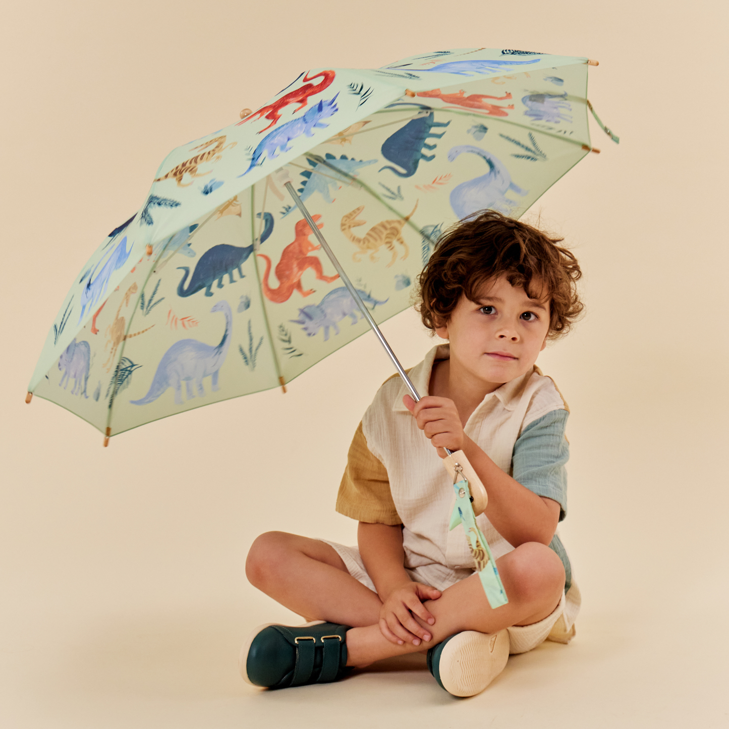 Meri Meri  Kids Duck Umbrella- Dinosaur, Happy Pop & Rainbow