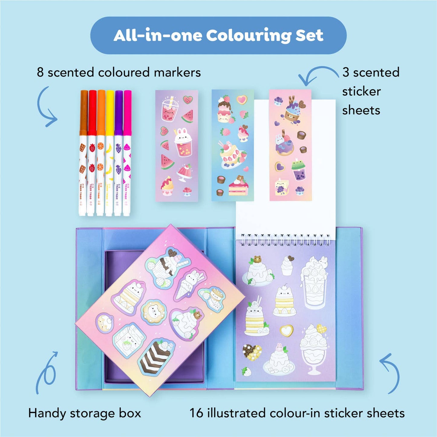 Scented Stacks Of Stickers - Dreamy Desserts