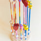 Silk & Wood Wand for Dancing, Dress Up & Pretend Play -Heart