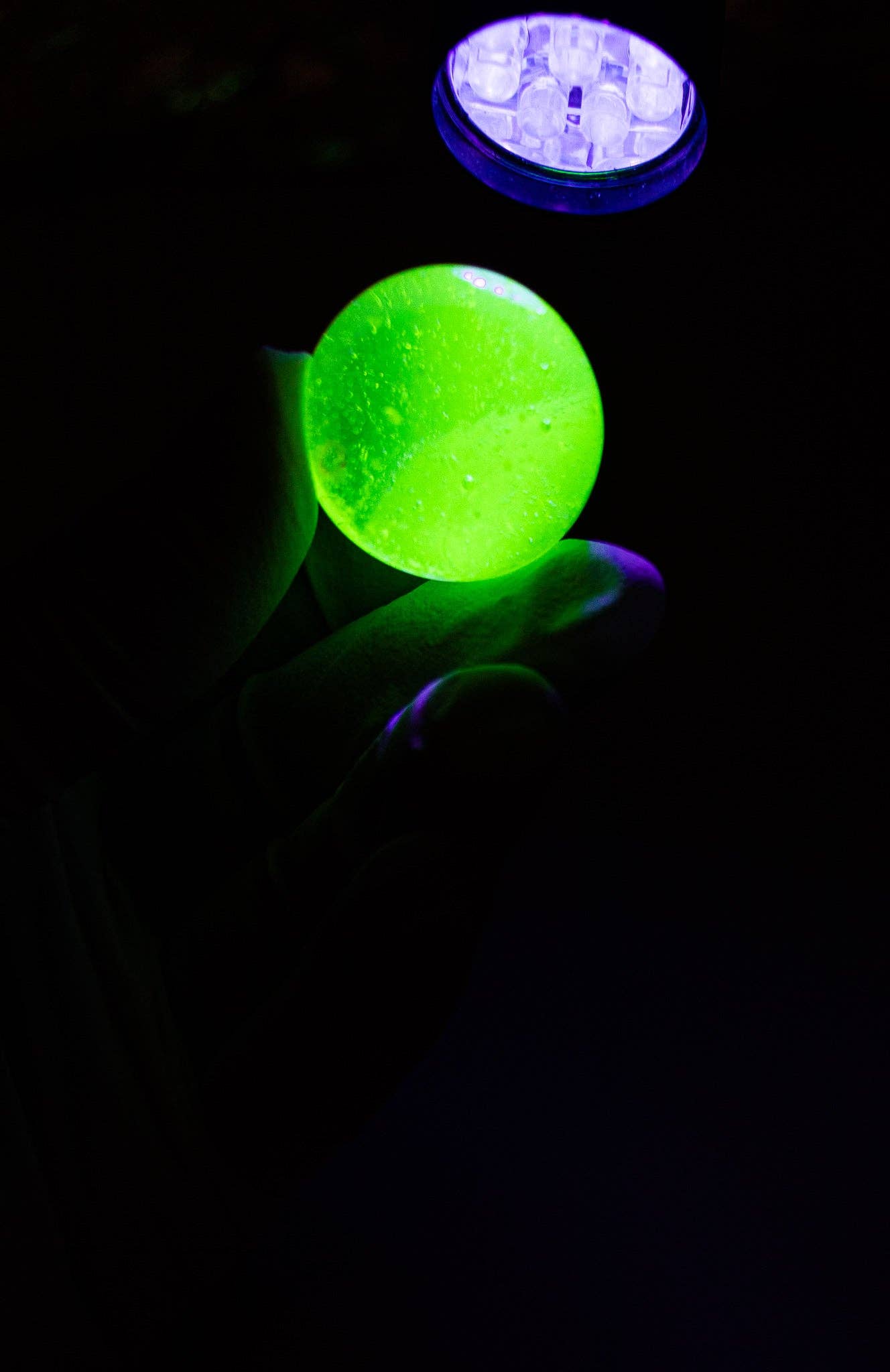 Yellow Uranium Glass Ball