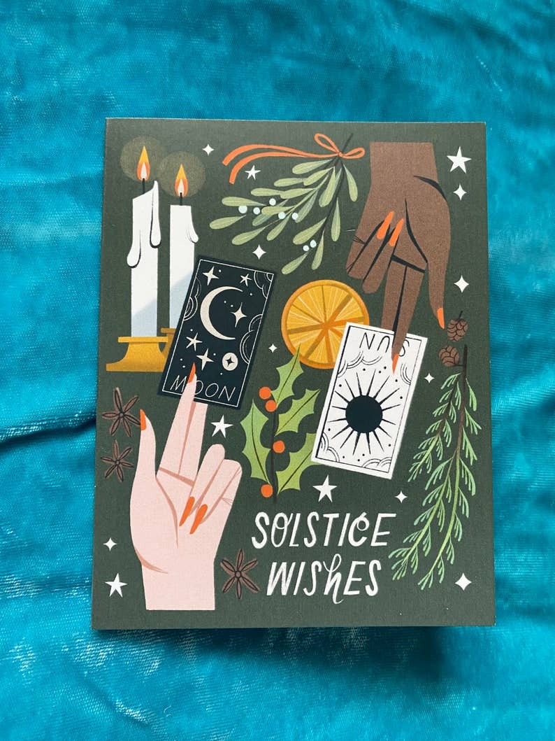 Winter Solstice Tarot Greeting Card