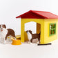 Friendly Dog House Farm Figurine Toys Play Set