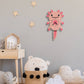 Axolotl Pendulum Clock - Wood