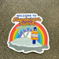 Hamburger Island sticker