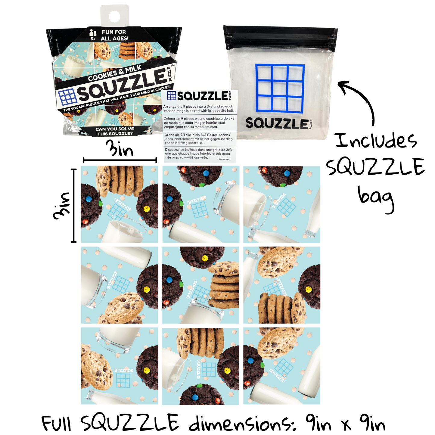 Cookies & Milk Squzzle Puzzle